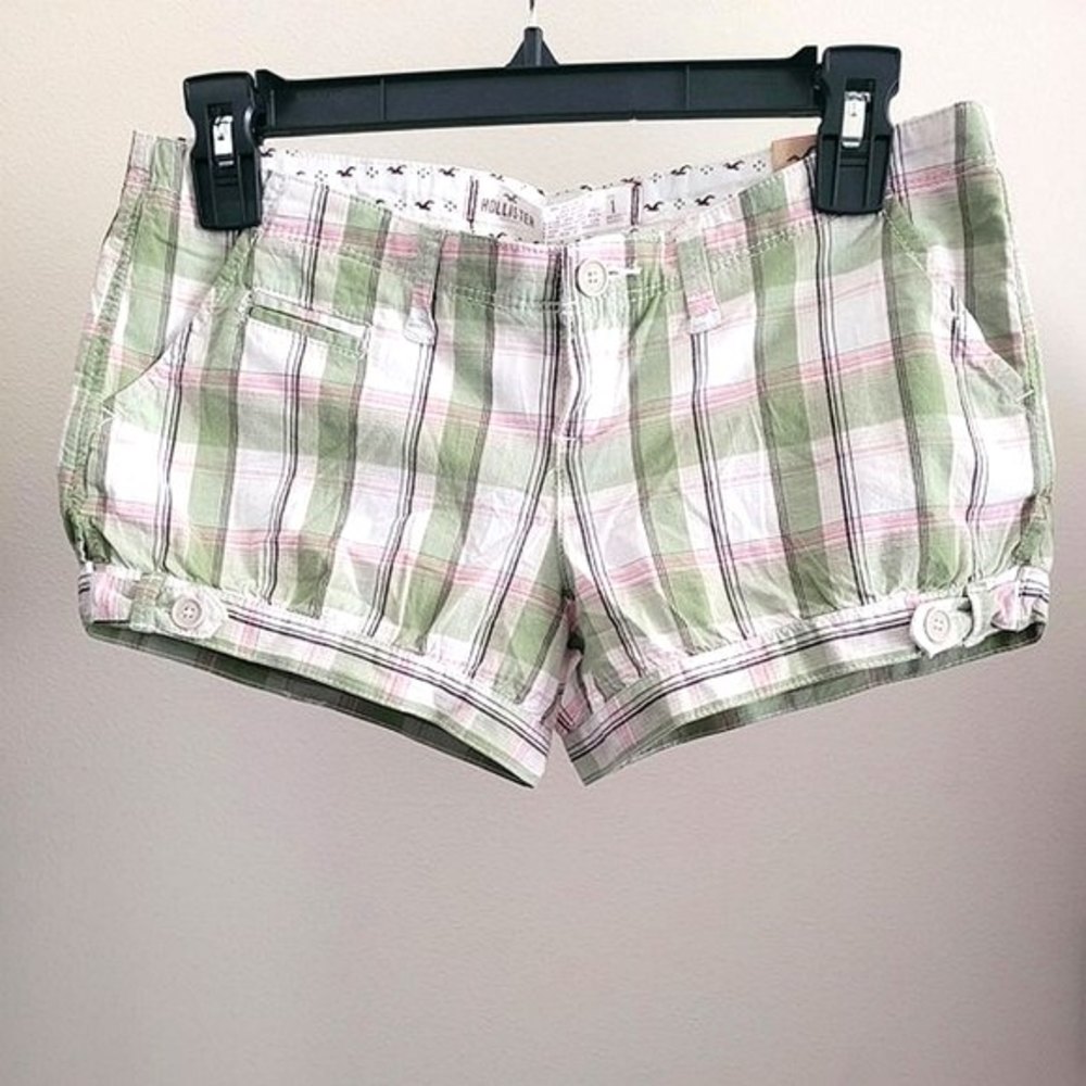 Womens Plaid Hollister Shorts